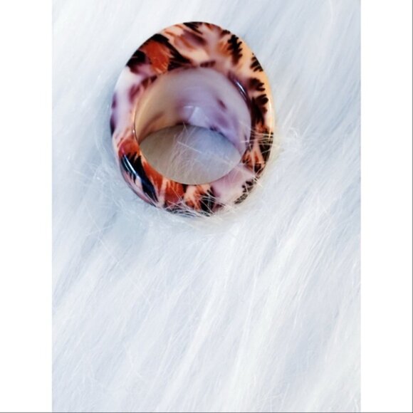 Leopard print statement ring NWT - Picture 4 of 4